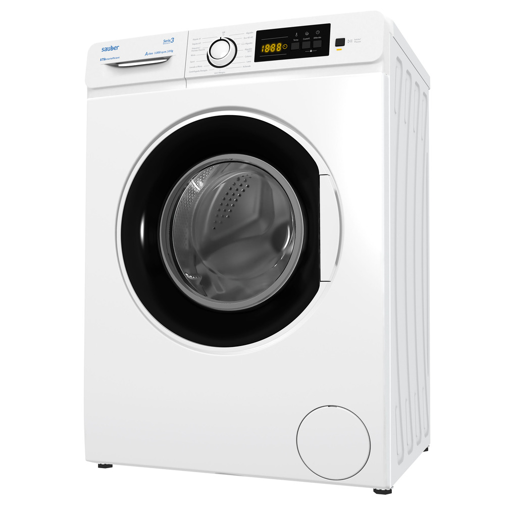 Imagen grande de Lavadora carga frontal  SERIE 3-W8105V 8 kg 1000 rpm a blanco