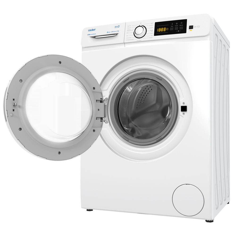 Imagen grande de Lavadora carga frontal  SERIE 3-W8105V 8 kg 1000 rpm a blanco
