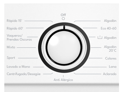 Imagen de Lavadora carga frontal  SERIE 3-W8105V 8 kg 1000 rpm a blanco